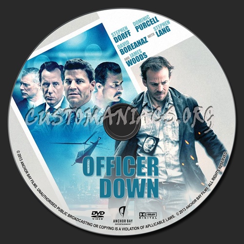 Officer Down dvd label