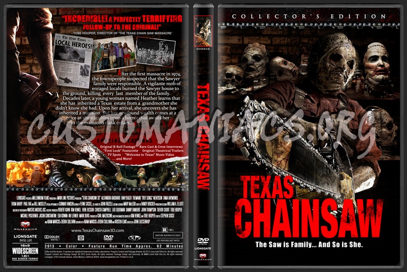 Texas Chainsaw 3D dvd cover