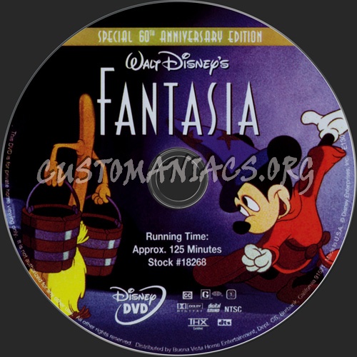 Fantasia dvd label