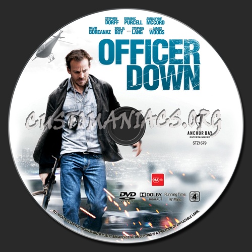Officer Down dvd label