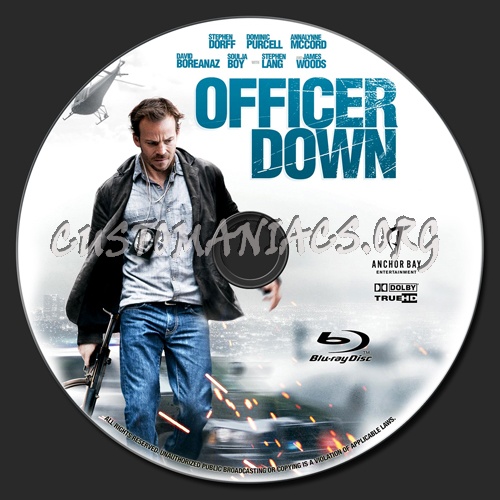 Officer Down blu-ray label