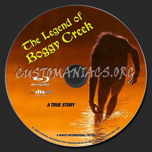The Legend Of Boggy Creek blu-ray label