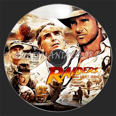 Raiders of the Lost Ark blu-ray label