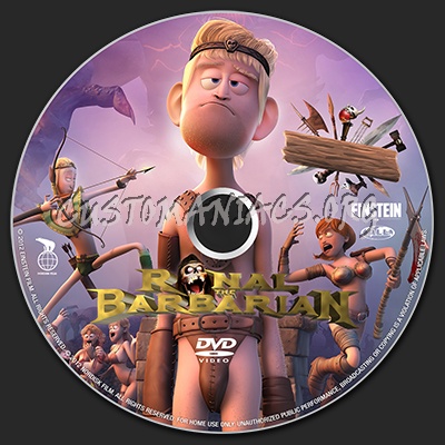 Ronal the Barbarian dvd label