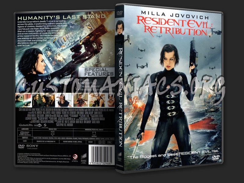 Resident Evil Retribution dvd cover