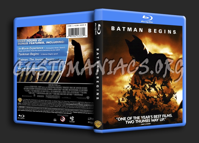 Batman Begins blu-ray cover