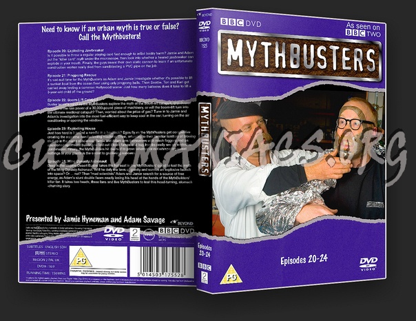 Mythbusters Episodes 20-24 dvd cover