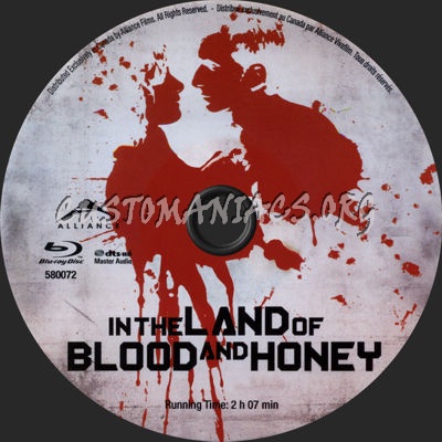 In the Land of Blood and Honey blu-ray label