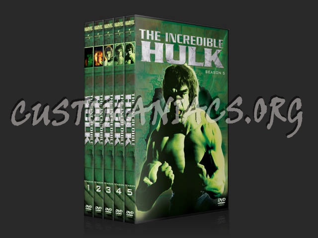 The Incredible Hulk: Seasons 1-5 dvd cover