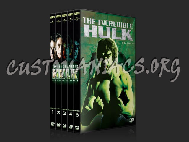 The Incredible Hulk: Seasons 1-5 dvd cover