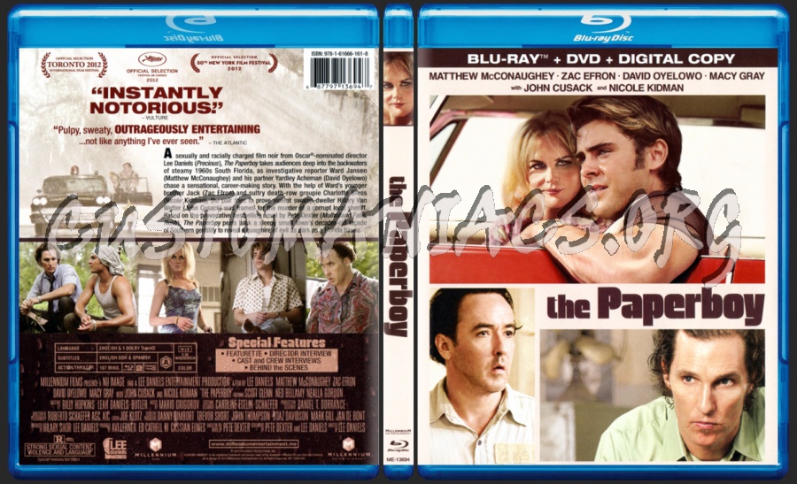 The Paperboy blu-ray cover