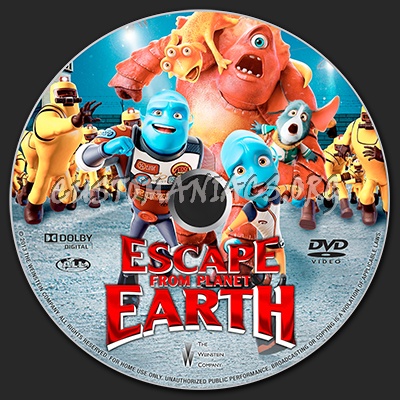 Escape from Planet Earth dvd label