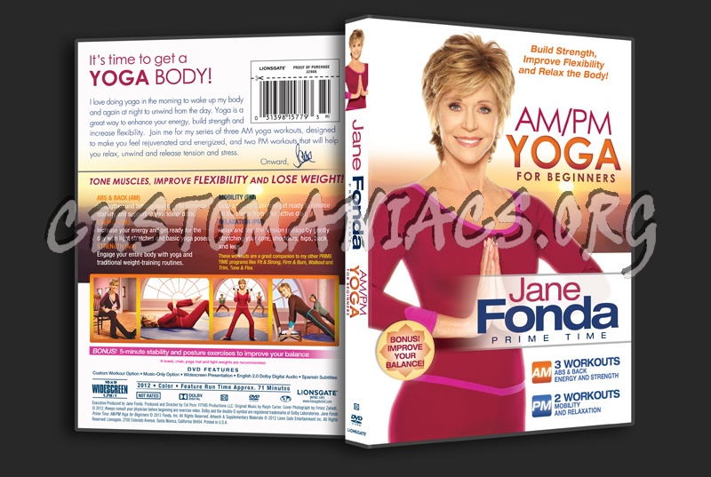 Jane Fonda AM/PM Yoga For Beginners dvd cover