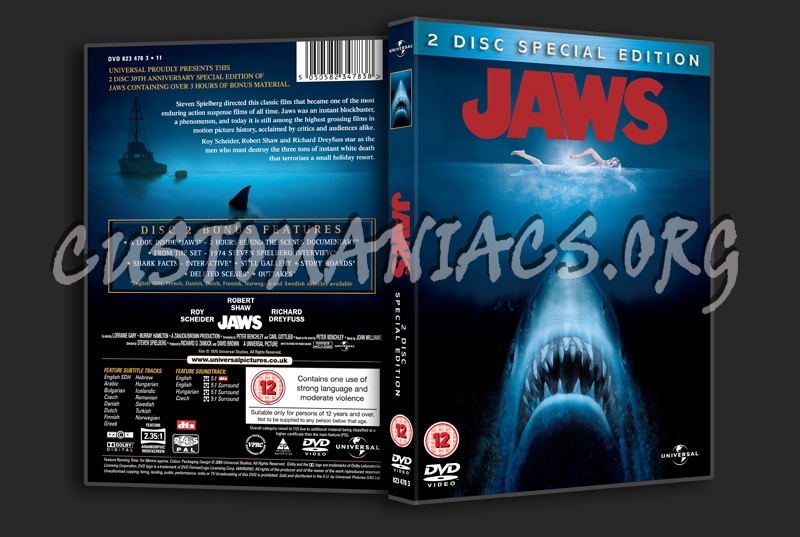 Jaws dvd cover