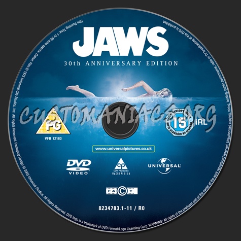 Jaws dvd label