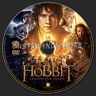 The Hobbit: An Unexpected Journey dvd label