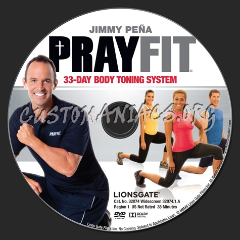 Jimmy Pena Pray Fit 33-Day Body Toning System dvd label