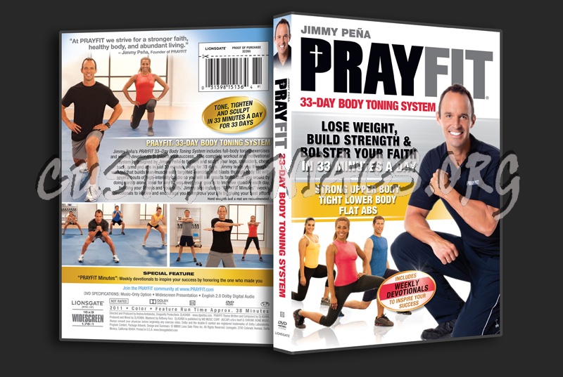 Jimmy Pena Pray Fit 33-Day Body Toning System dvd cover