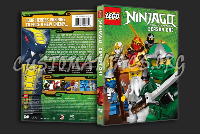 Lego Ninjago Masters of Spinjitzu Season 1 dvd cover