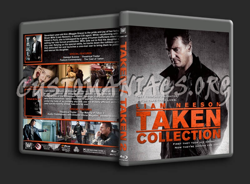 Taken Double Feature blu-ray cover