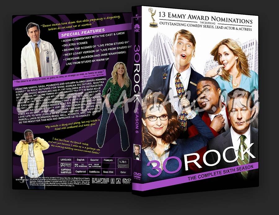 30 Rock Season 6 dvd cover