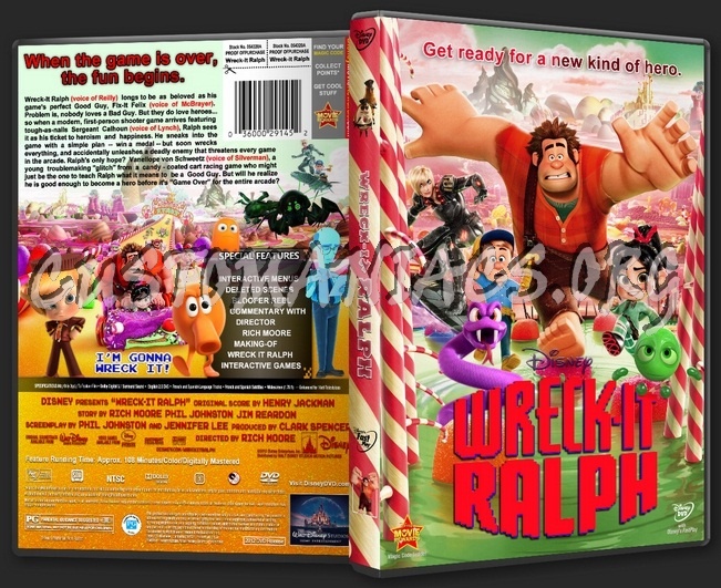 Wreck-It Ralph dvd cover