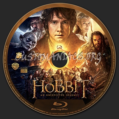 The Hobbit: An Unexpected Journey blu-ray label