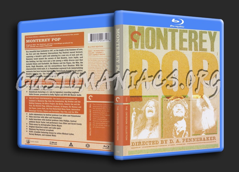 168 - Monterey Pop dvd cover