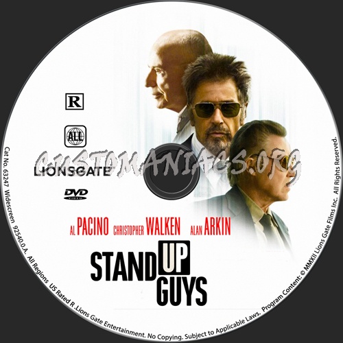 Stand Up Guys dvd label