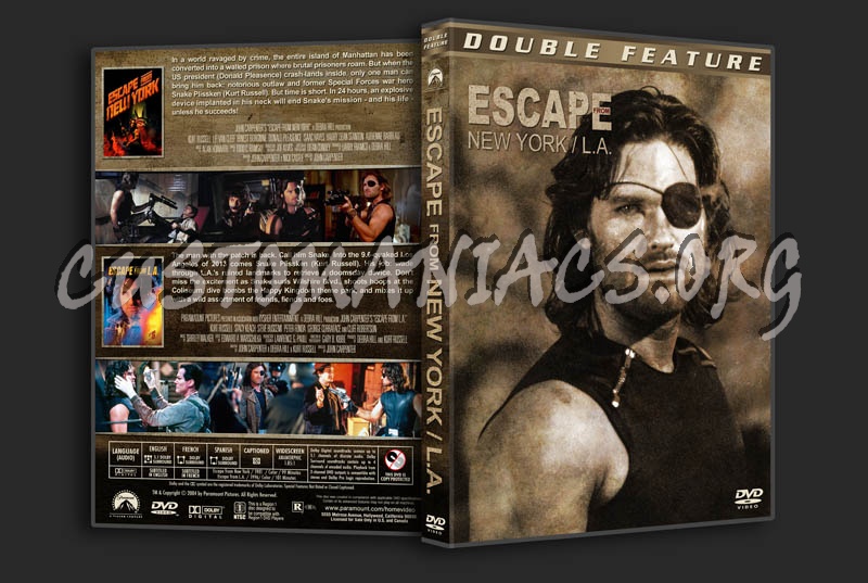 Escape From New York / L.A. Double dvd cover
