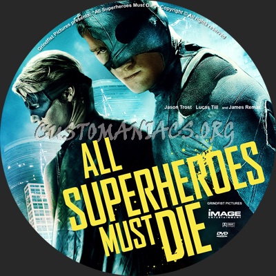 All Superheroes Must Die dvd label