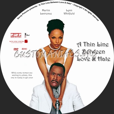 A Thin Line Between Love & Hate dvd label