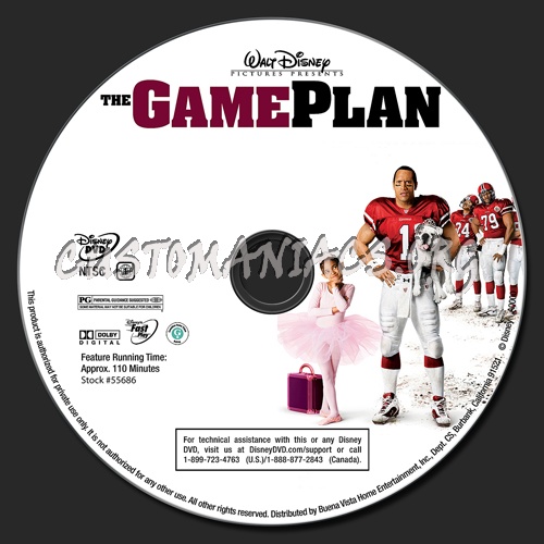 The Game Plan dvd label