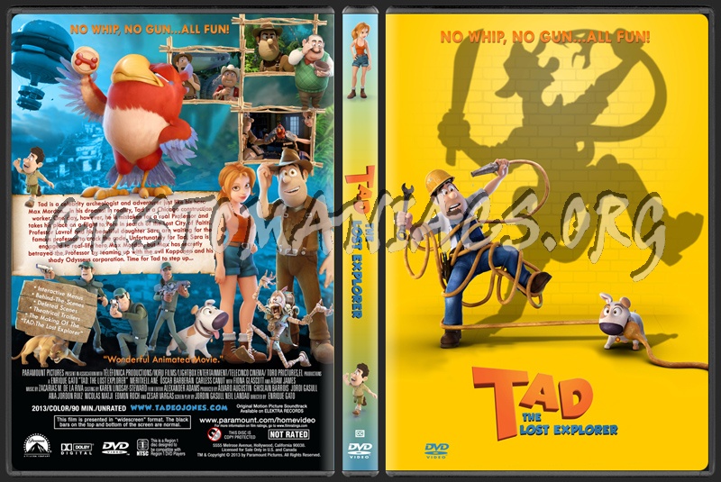 Tad, the Lost Explorer (aka Las aventuras de Tadeo Jones) dvd cover