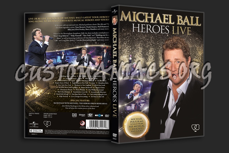 Michael Ball Heroes Live dvd cover