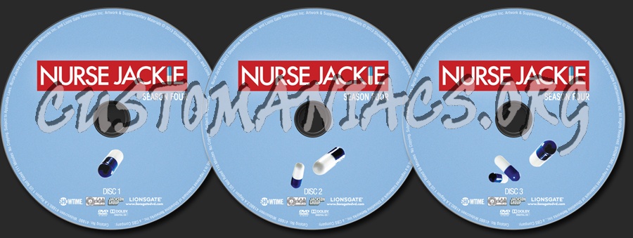 Nurse Jackie Season 4 dvd label