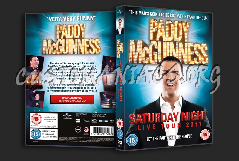 Paddy McGuinness Saturday Night Live Tour 2011 dvd cover