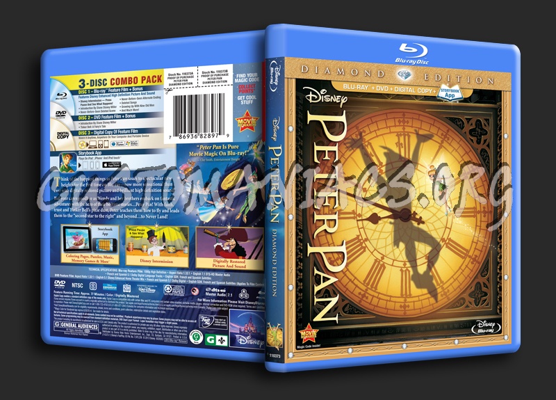 Peter Pan blu-ray cover