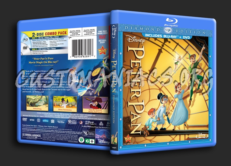 Peter Pan blu-ray cover