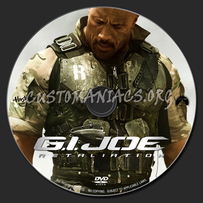 G.I. Joe : Retaliation (2013) dvd label