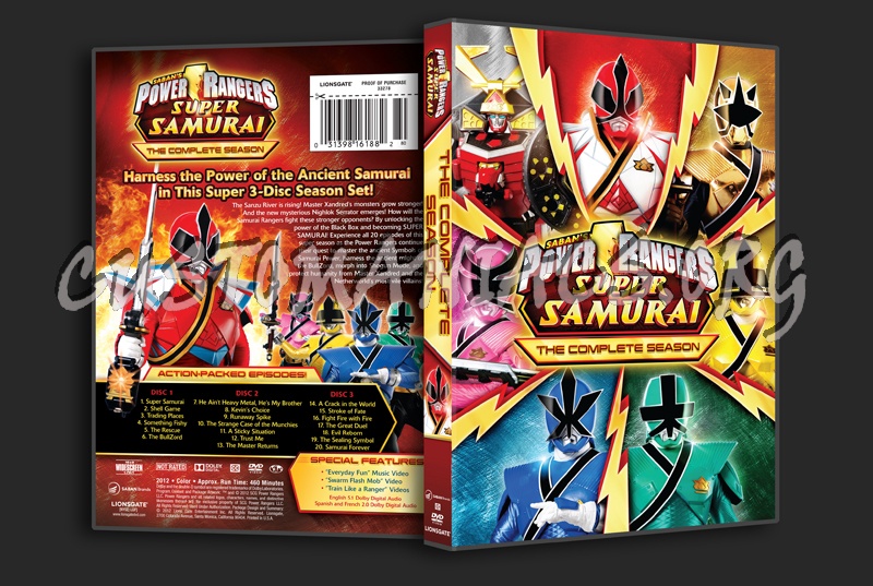 Power Rangers Super Samurai The Complete Season dvd cover