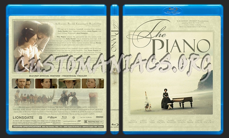 The Piano blu-ray cover