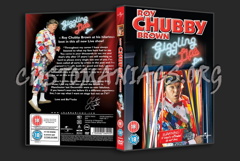 Roy Chubby Brown Giggling Lips Live dvd cover