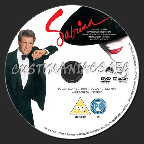 Sabrina dvd label