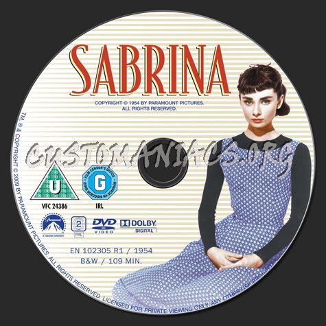 Sabrina dvd label