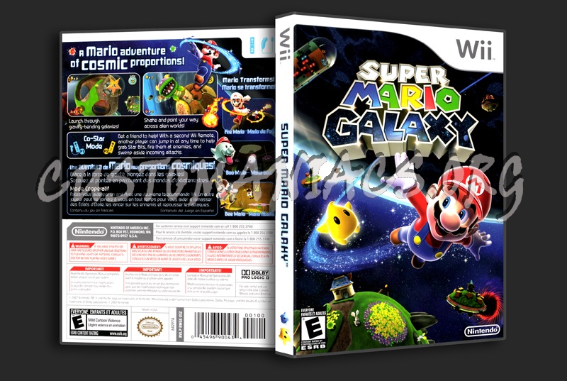 Super Mario Galaxy dvd cover