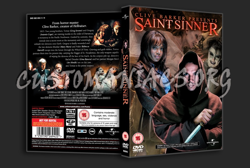 micrófono Nevada De hecho Saint Sinner dvd cover - DVD Covers & Labels by Customaniacs, id: 186041  free download highres dvd cover