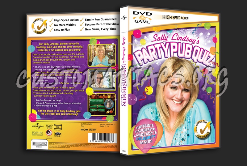 Sally Lindsay's Partypub Quiz dvd cover