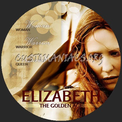 Elizabeth The Golden Age dvd label