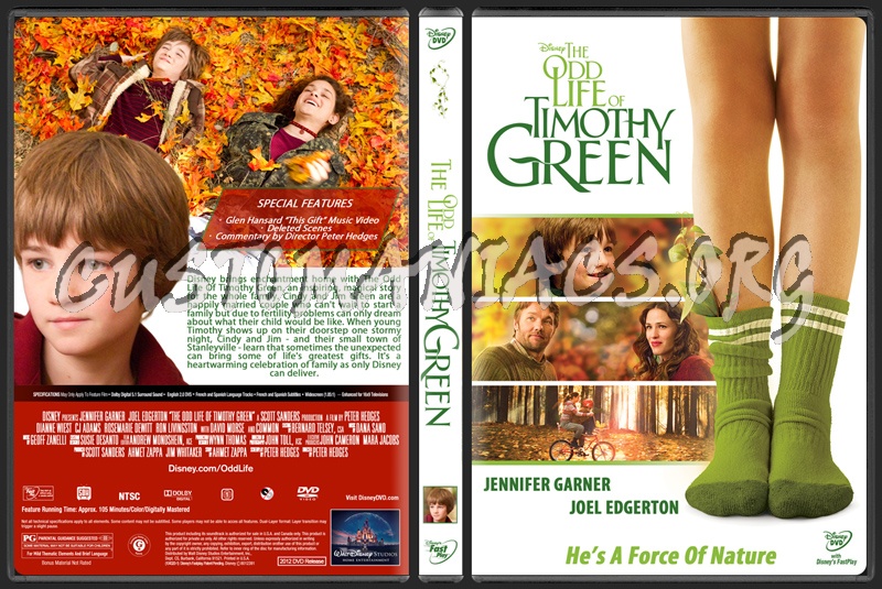 The Odd Life Of Timothy Green dvd cover